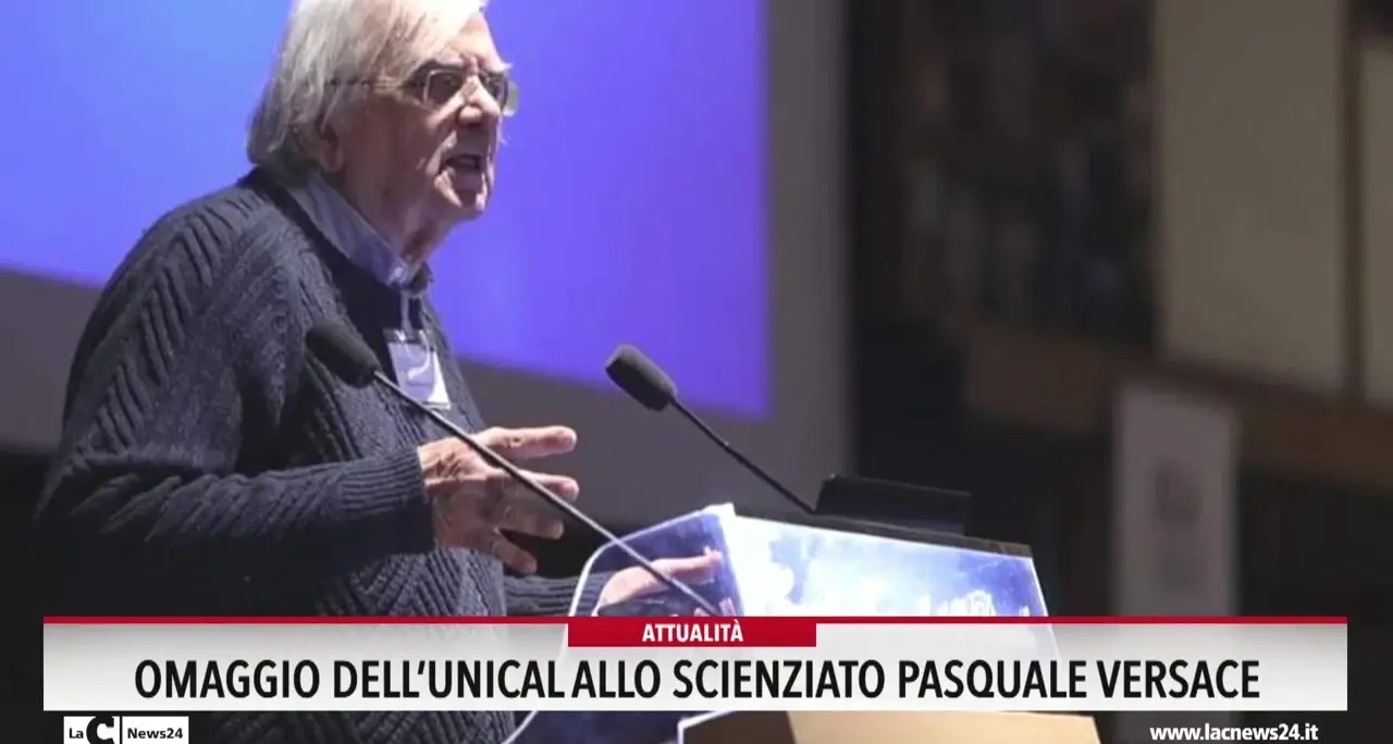 Omaggio dell'Unical allo scienziato Pasquale Versace