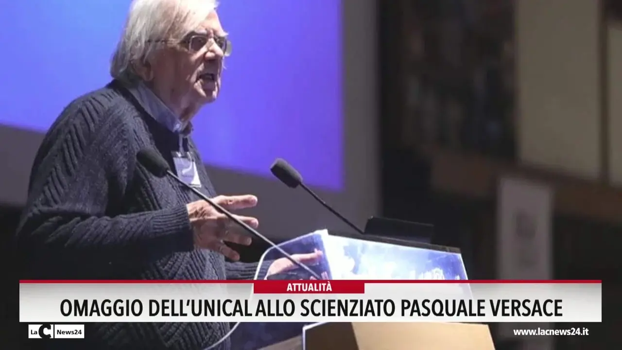 Omaggio dell'Unical allo scienziato Pasquale Versace