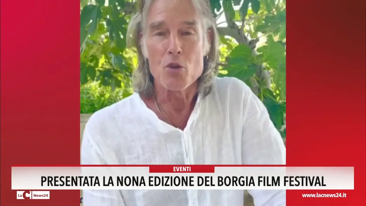 Presentata la nona edizione del Borgia Film Festival