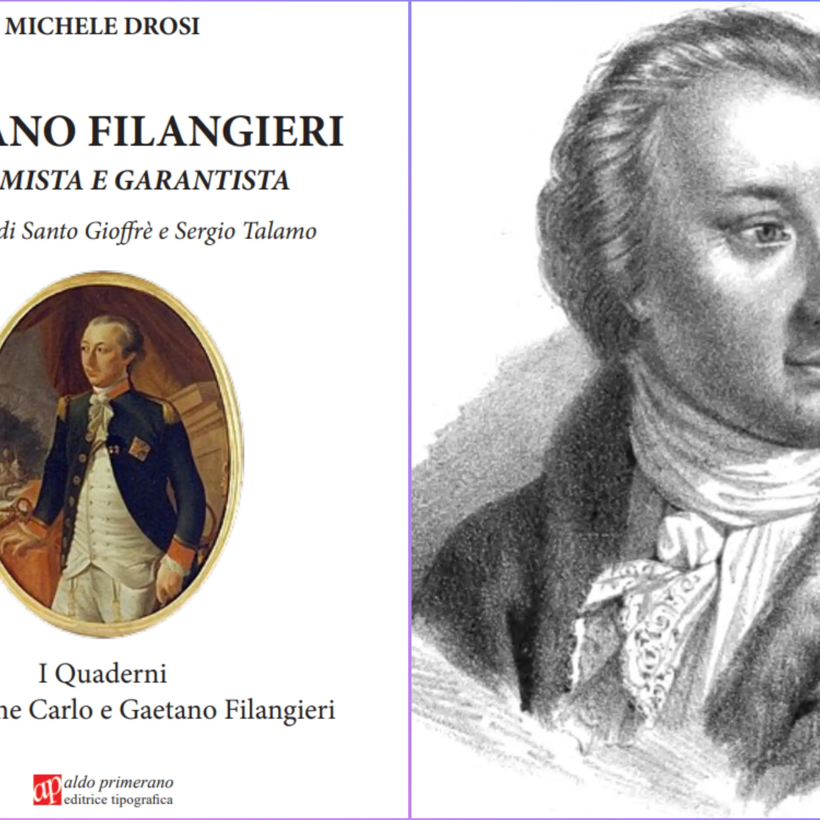 Michele Drosi omaggia la figura del giurista Gaetano Filangeri, in un saggio\u00A0le idee del grande pensatore dell'illuminismo napoletano\n