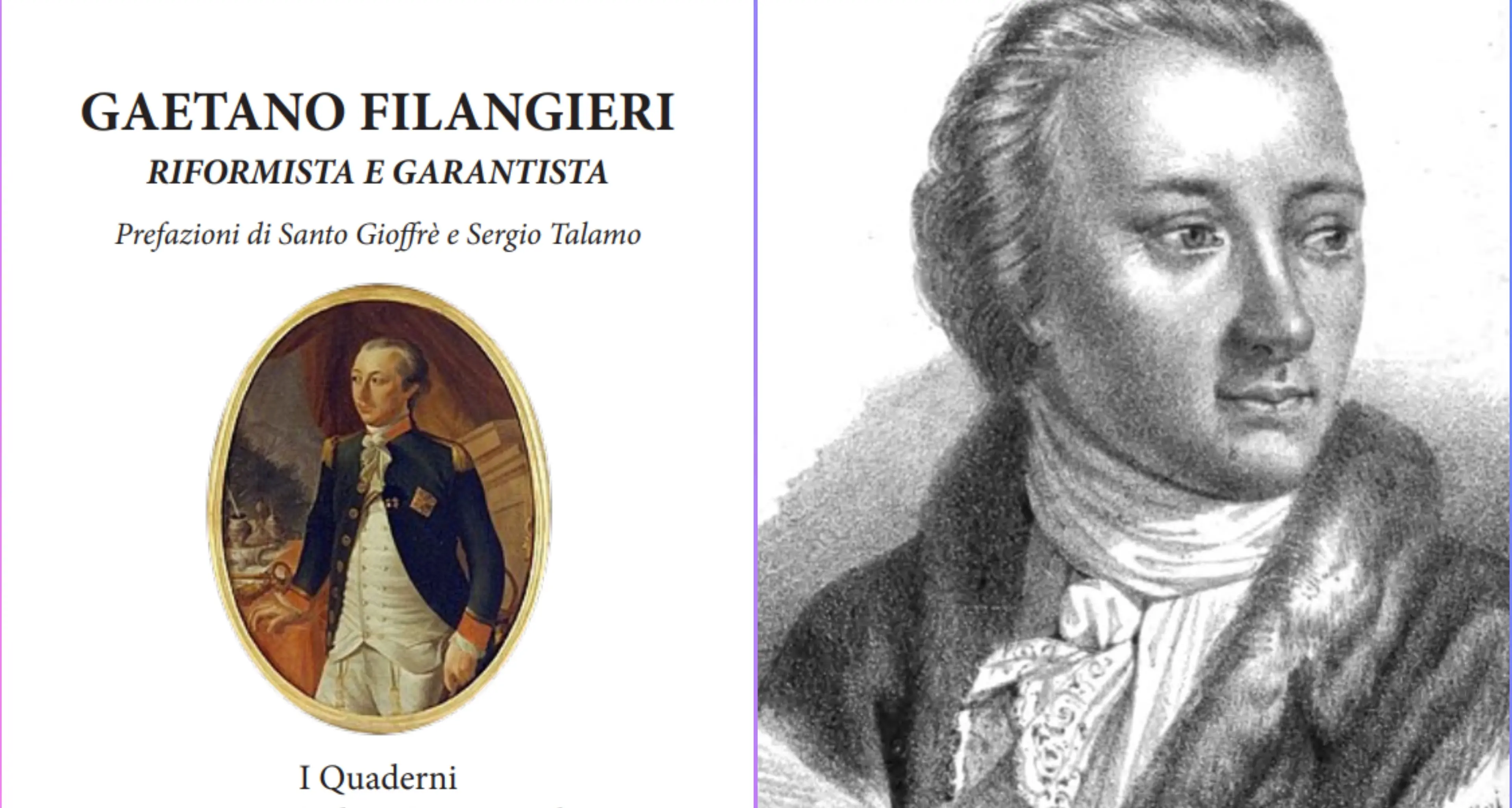 Michele Drosi omaggia la figura del giurista Gaetano Filangeri, in un saggio\u00A0le idee del grande pensatore dell'illuminismo napoletano\n