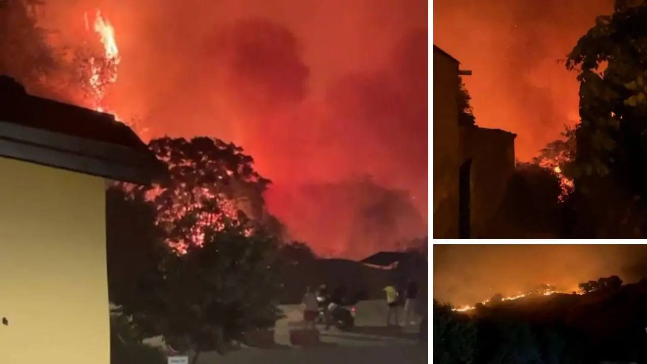Vasto incendio nell’Alta Sibaritide, evacuate alcune famiglie\n