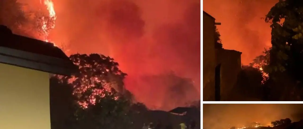 Vasto incendio nell’Alta Sibaritide, evacuate alcune famiglie\n