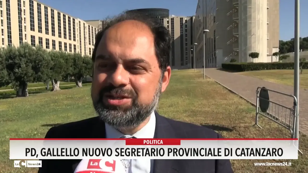 Pd, Gallello nuovo segretario provinciale di Catanzaro