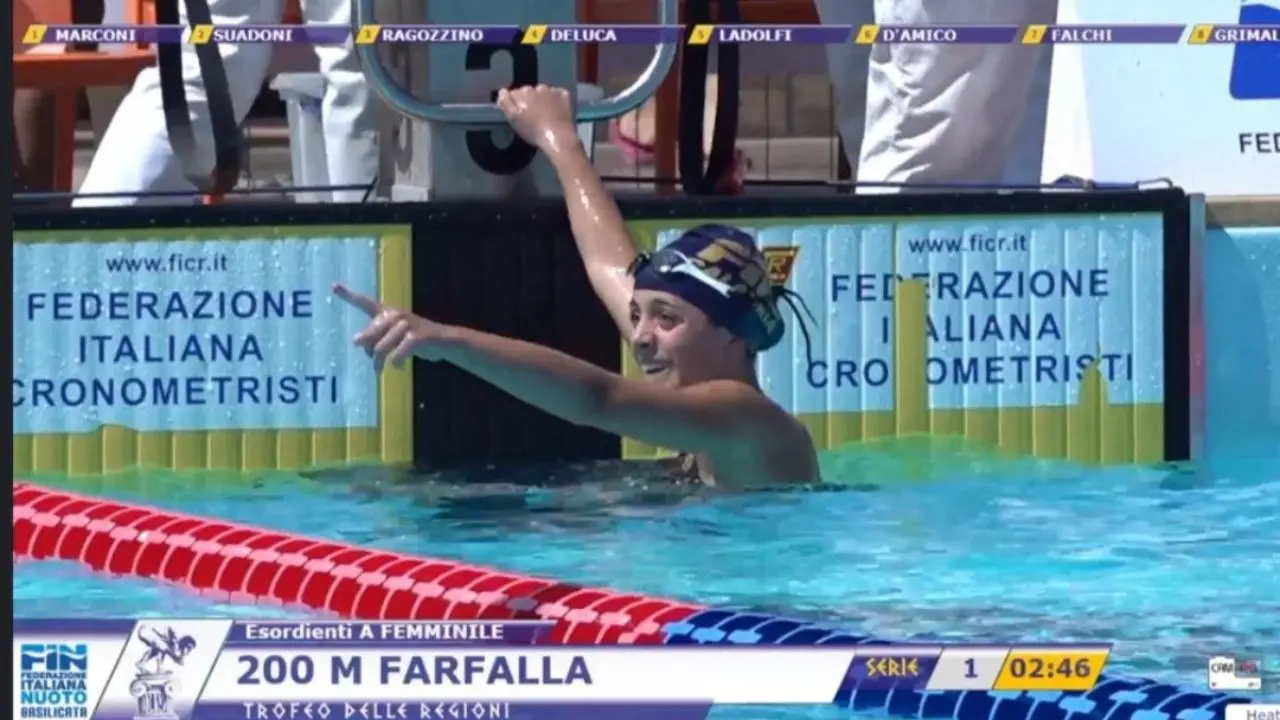 Vibo protagonista al Trofeo delle Regioni: Giulia Ragozzino si conferma campionessa nazionale nei 200 farfalla\n