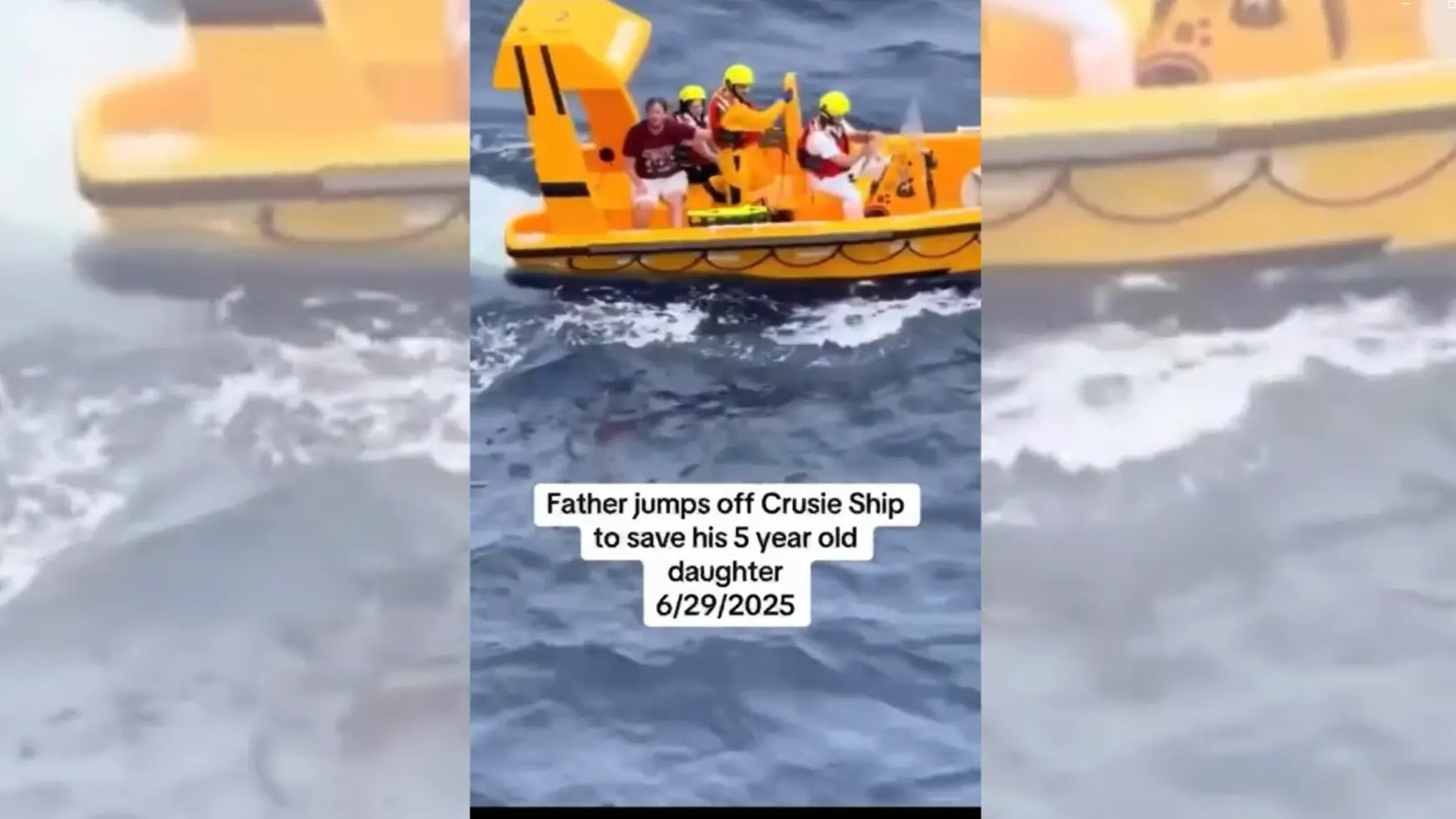 Paura in mare aperto, bimba precipita da una nave ma viene soccorsa dal padre: poi ci pensa l'equipaggio