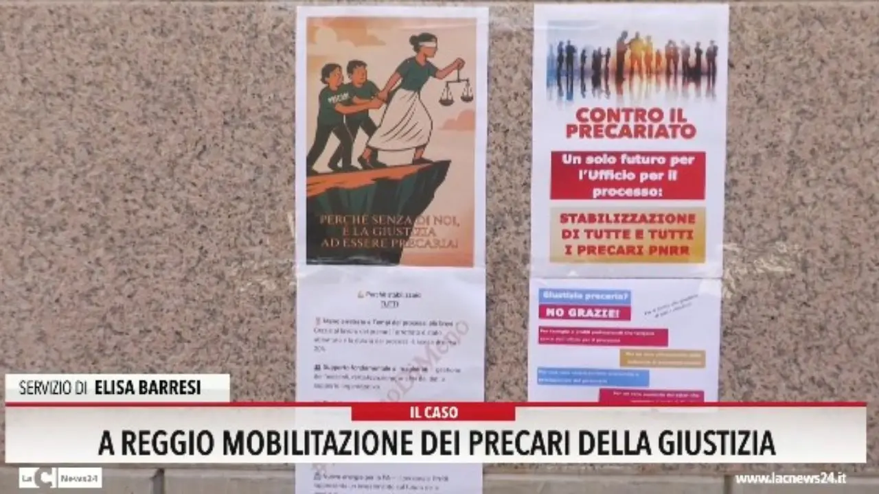 A Reggio mobilitazione dei precari della giustizia