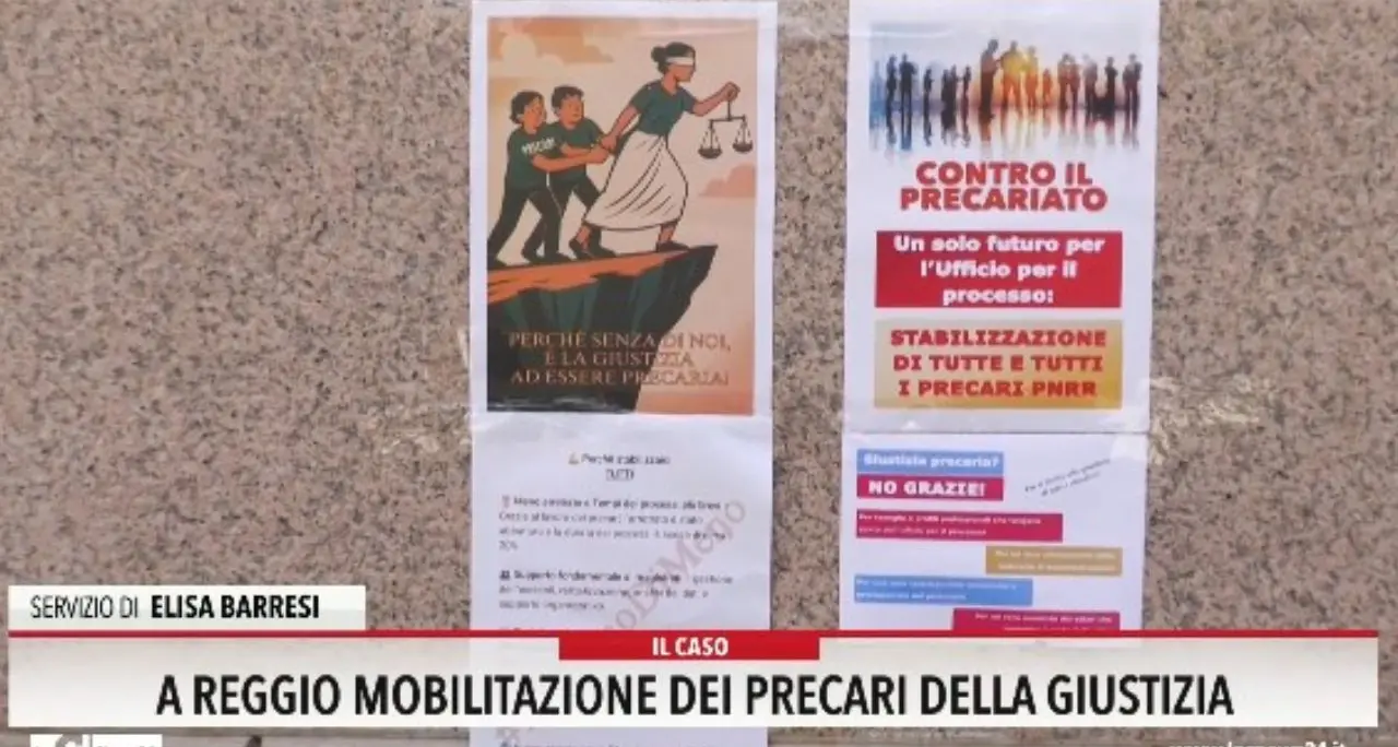 A Reggio mobilitazione dei precari della giustizia