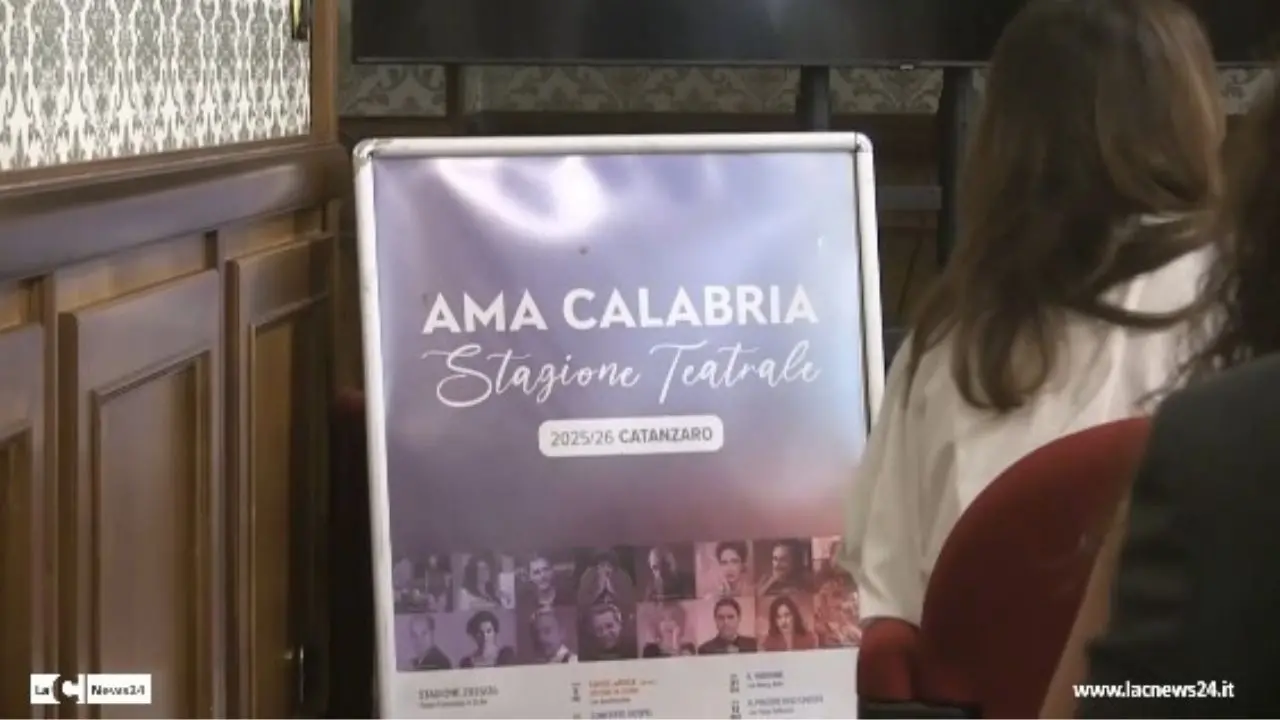 Ama Calabria  ecco il cartellone 2025 26 per Catanzaro