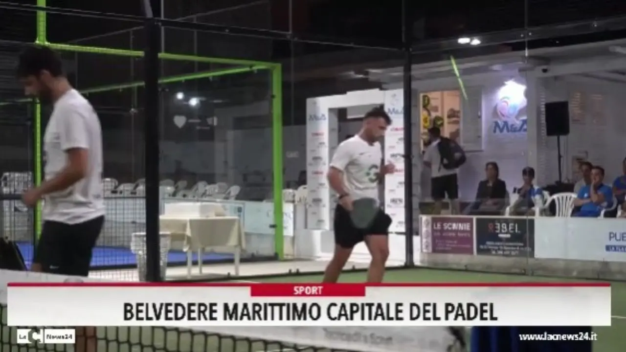 Belvedere Marittimo capitale del padel