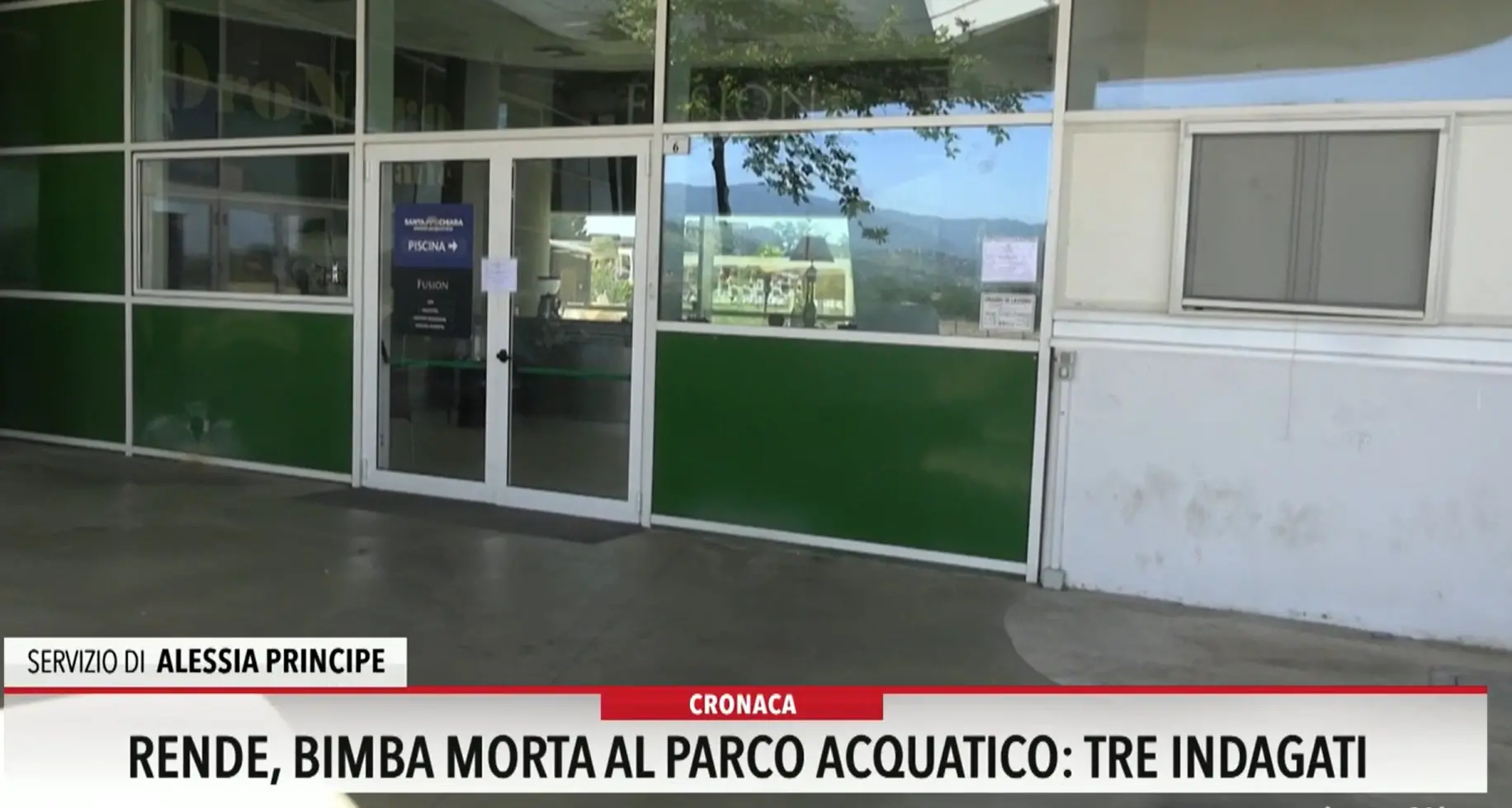 Rende, bimba morta al parco acquatico: tre indagati