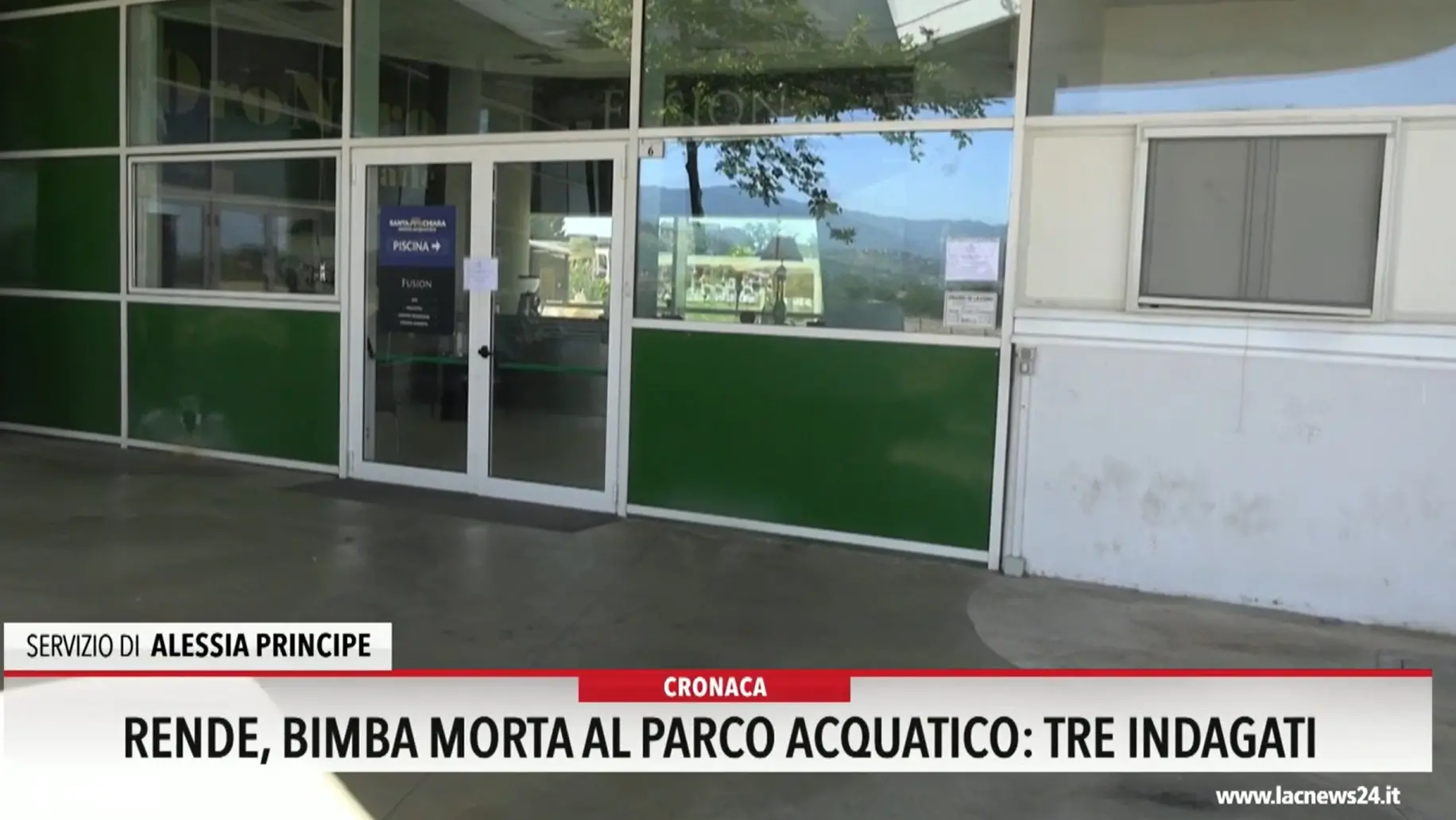 Rende, bimba morta al parco acquatico: tre indagati