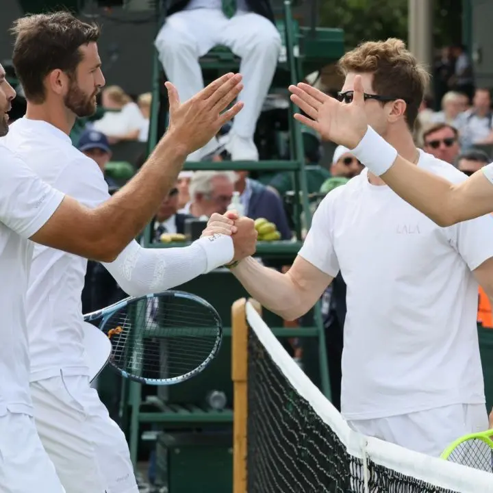 Tennis, esordio vincente per Bolelli-Vavassori in doppio a Wimbledon