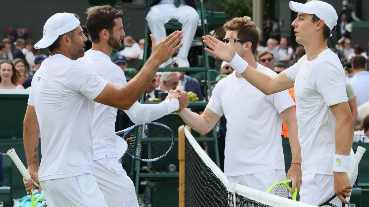 Tennis, esordio vincente per Bolelli-Vavassori in doppio a Wimbledon