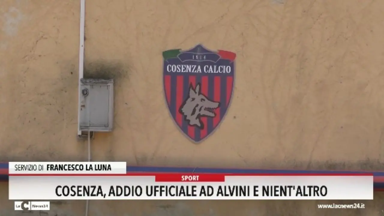 Cosenza, addio ufficiale ad Alvini e nient'altro