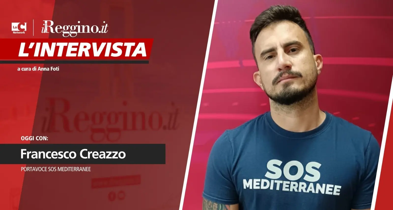 Migranti soccorsi in mare,\u00A0Francesco Creazzo (Sos Mediterranee): «La nostra denuncia sempre più necessaria»\n