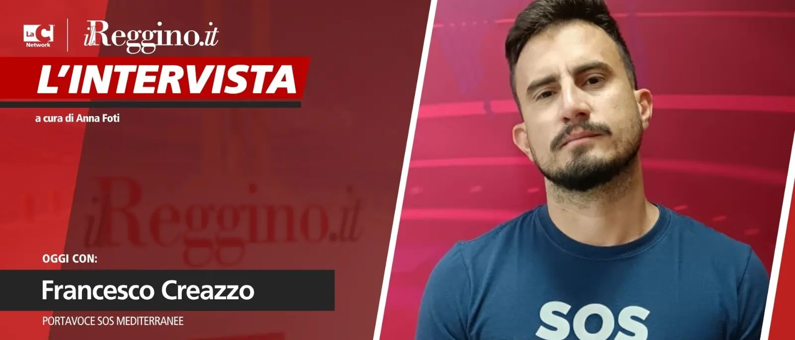 Migranti soccorsi in mare,\u00A0Francesco Creazzo (Sos Mediterranee): «La nostra denuncia sempre più necessaria»\n