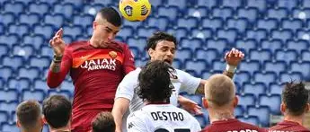 Roma-Genoa 1-0, giallorossi ok con Mancini