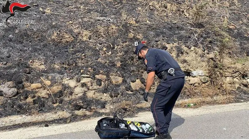 Incendio boschivo doloso, indagato un 41enne di Lattarico