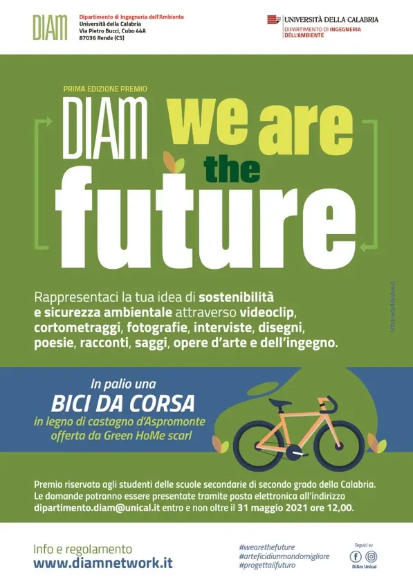 Unical, prima edizione del premio \"Diam - We are the future\"