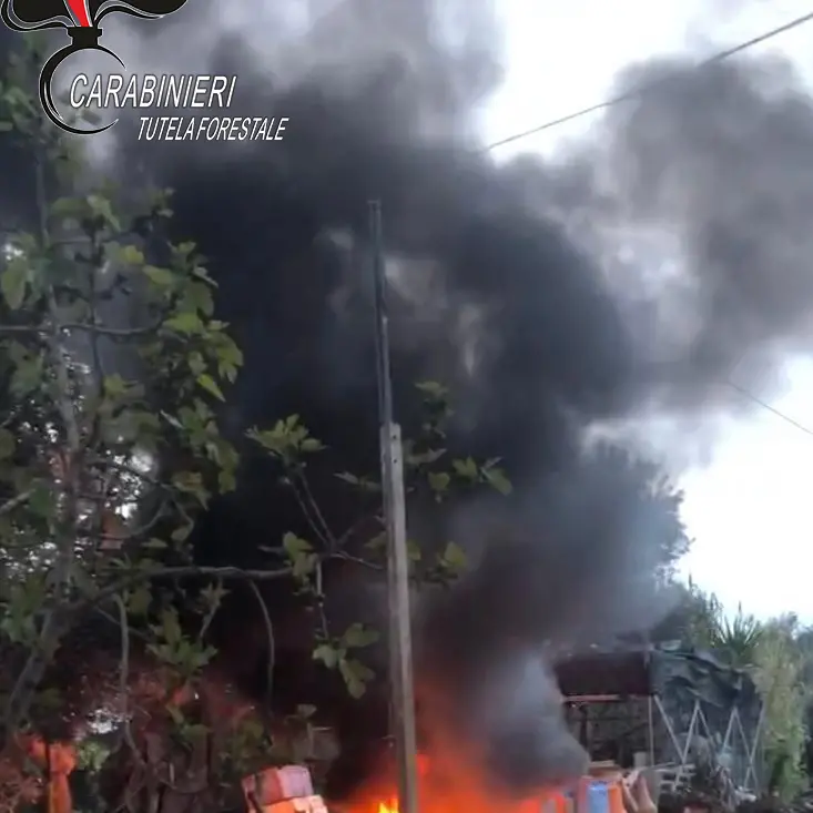 Incendia rifiuti, una denuncia a Lattarico: tutti i dettagli