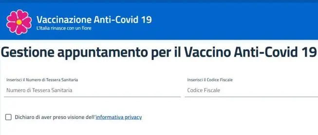 Piattaforma vaccinazioni anti-covid: segnalazione problematica