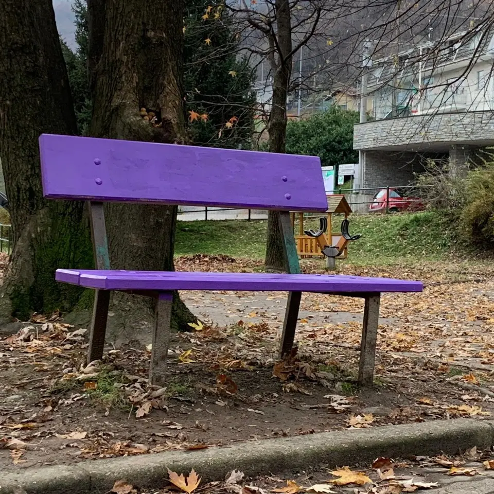 Il Comune di San Lucido inaugura due Panchine Viola della gentilezza