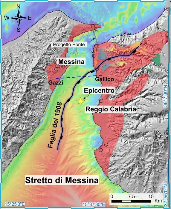 Terremoti: sisma Stretto 1908, studio scopre la faglia marina