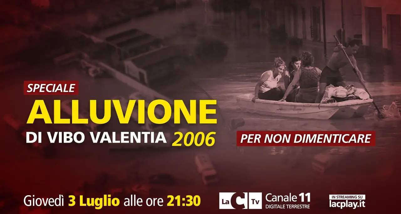“3 luglio 2006… Per non dimenticare”: lo speciale che realizzò LaC sull’alluvione 19 anni fa in onda questa sera