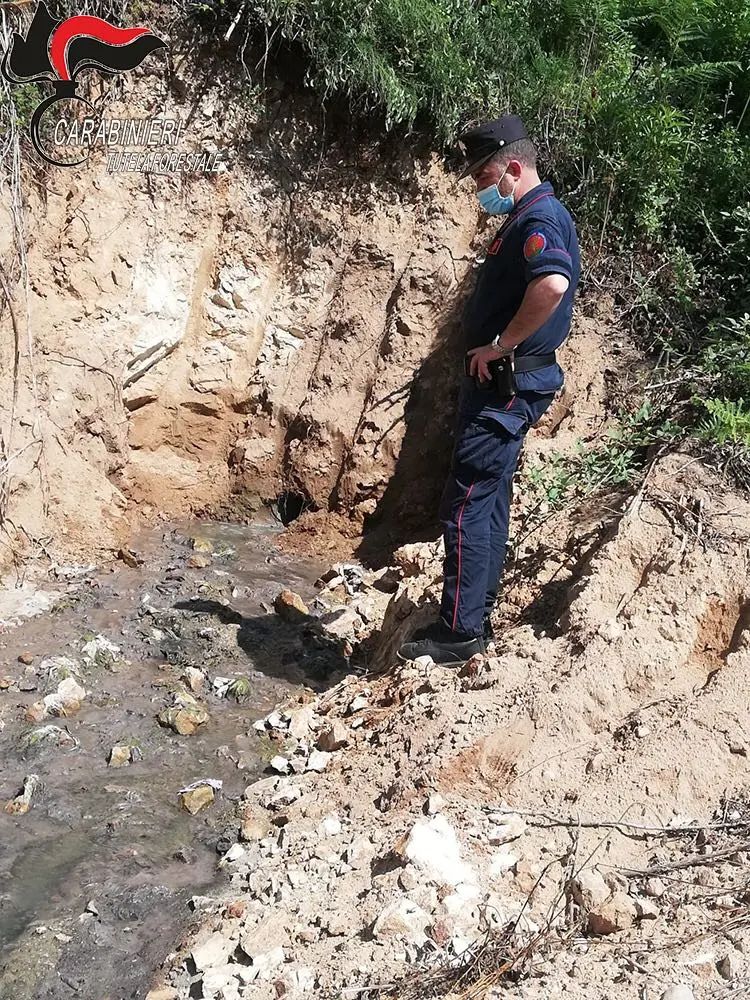 Acri, denunce e sequestri dei Carabinieri Forestali per reflui fognari