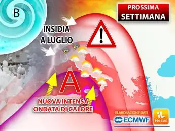 Super caldo sull'Italia con punte di 45°, possibile tregua a luglio