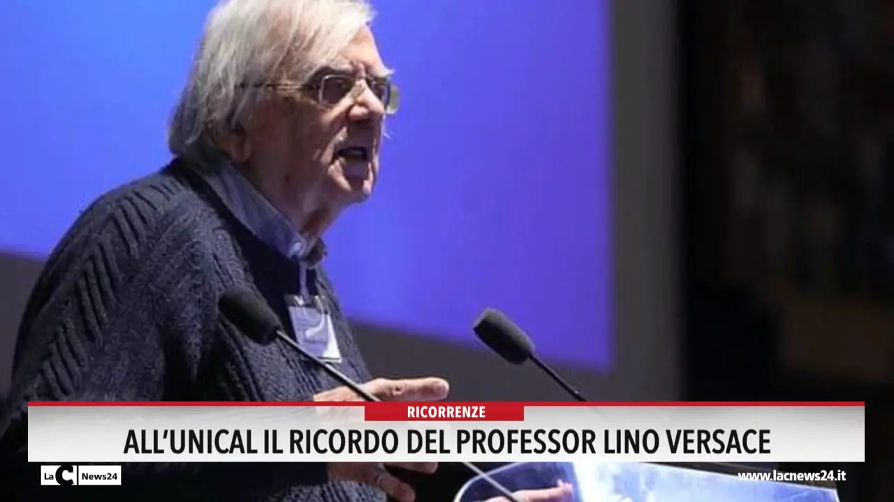 All'Unical il ricordo del professor Lino Versace