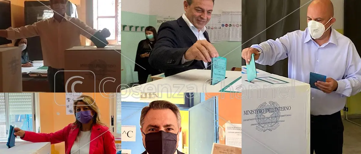 Cosenza, candidati a sindaco alle urne: ecco le foto - LIVE
