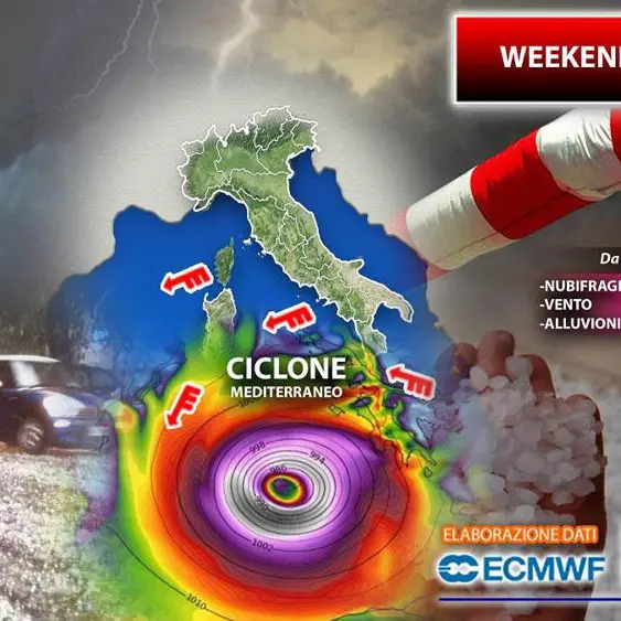 Maltempo in arrivo nel weekend 22-23 ottobre, rischio alluvioni: ecco dove