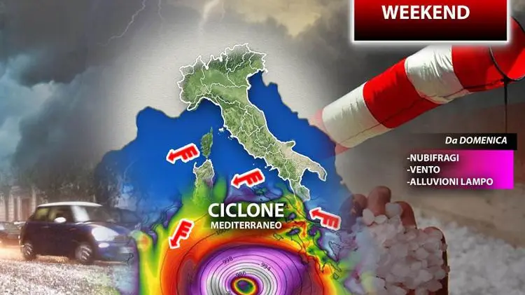 Maltempo in arrivo nel weekend 22-23 ottobre, rischio alluvioni: ecco dove