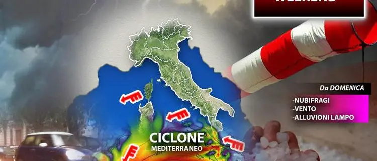 Maltempo in arrivo nel weekend 22-23 ottobre, rischio alluvioni: ecco dove