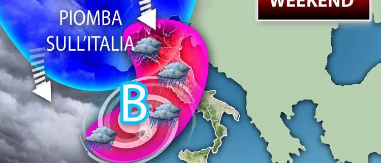 Maltempo Italia, weekend con tanta pioggia: le previsioni