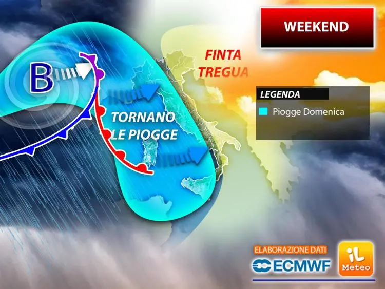 Meteo, l'inizio della prossima settimana porterà freddo e pioggia