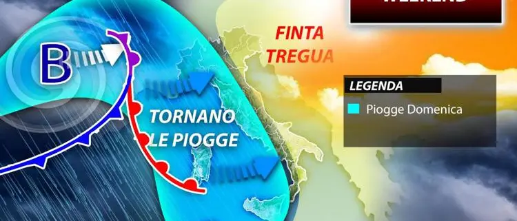 Meteo, l'inizio della prossima settimana porterà freddo e pioggia