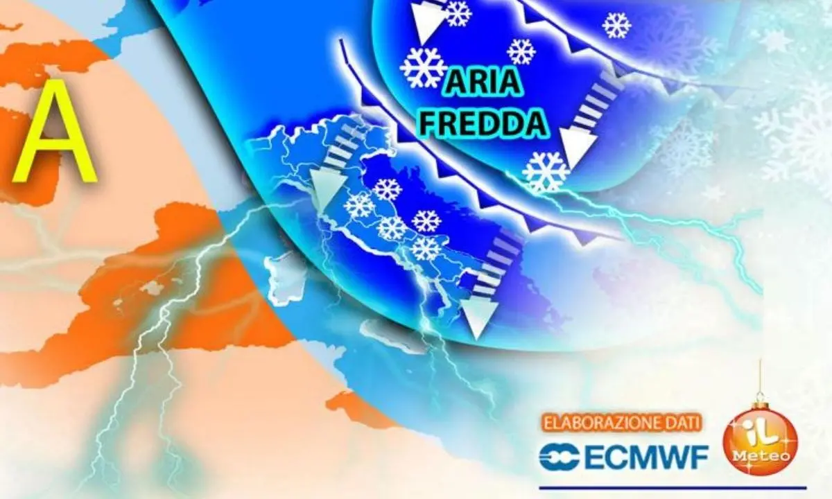 Meteo, grande freddo e maltempo durante il week-end