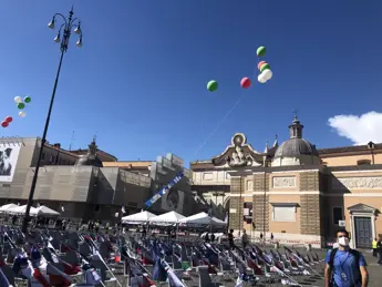 Roma, comizio di Meloni per Michetti: tutto pronto a piazza del Popolo per \"l'Italia del riscatto\"