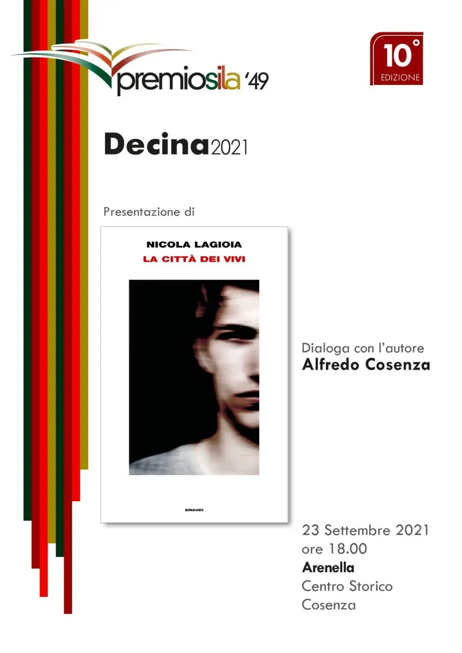 Decina 2021, Nicola Lagioia presenta \"La città dei vivi\"