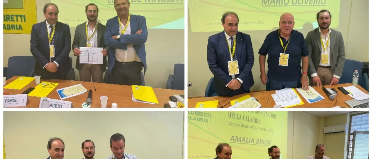 Coldiretti Calabria ha incontrato i quattro candidati presidenti di Regione