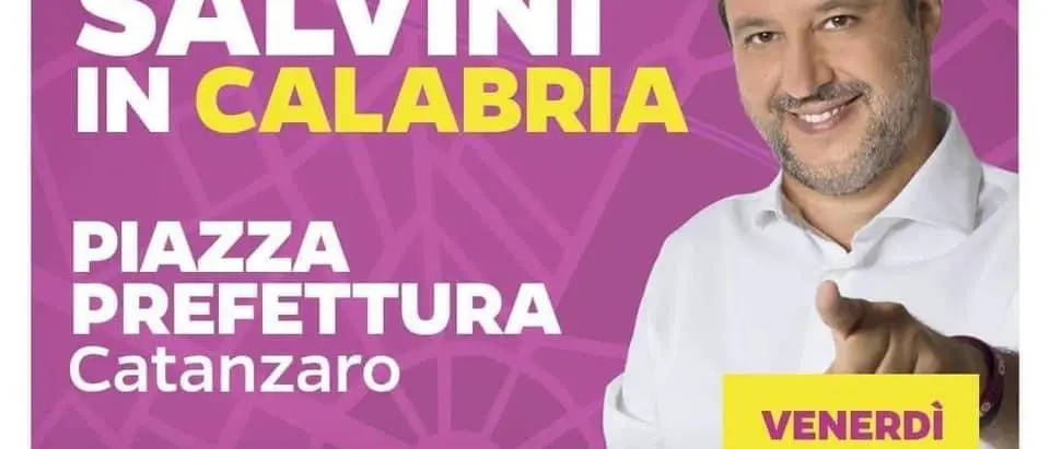Salvini in Calabria per la chiusura nazionale della campagna elettorale