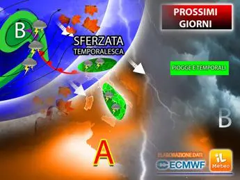 Piogge, temporali e temperature giù: ecco dove e quando