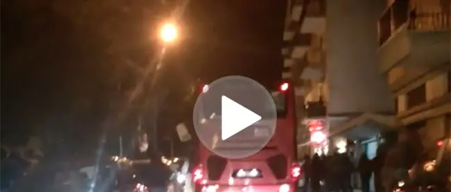 Il video dell'assalto al pullman del Foggia