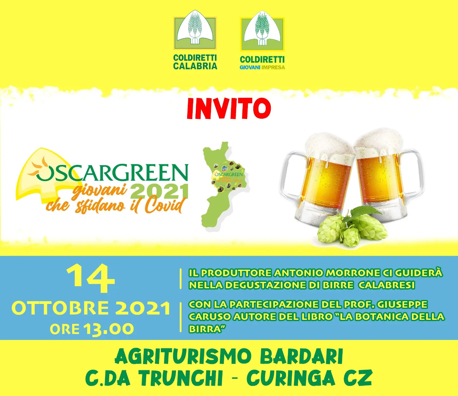 Coldiretti. Premio Oscar Green 2021: ci sarà il Procuratore dott. Nicola Gratteri