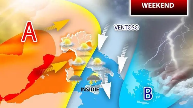 Temporali e sole, come cambia il meteo nel weekend