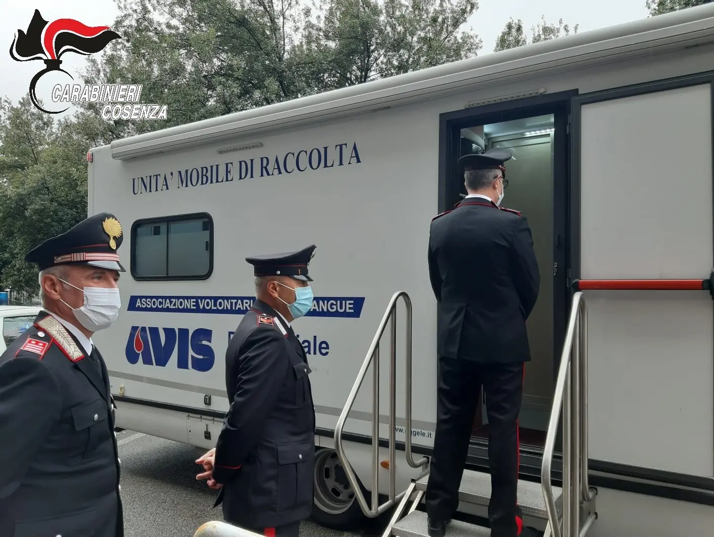 I Carabinieri di Rende diventano donatori di sangue