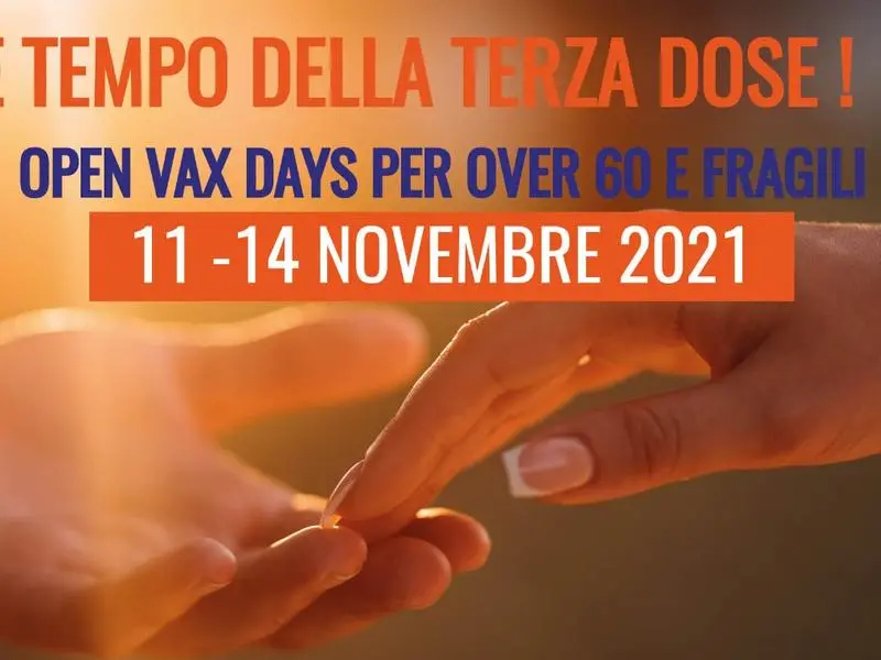 Covid-19, vaccini: open vax days per terza dose over 60 e fragili